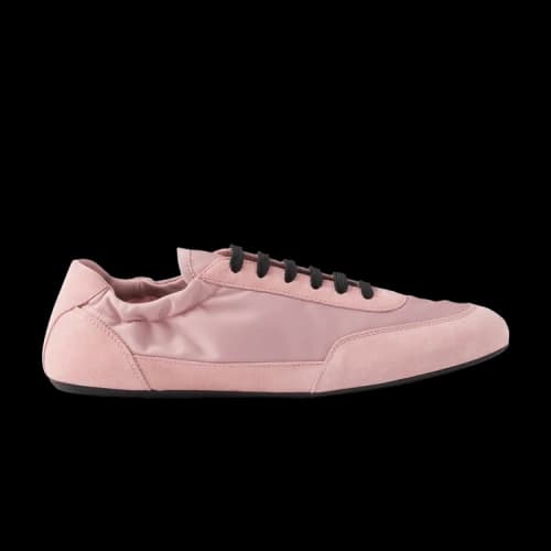 Prada Collapse Re-Nylon and Suede Sneaker 'Peach' (Women's)