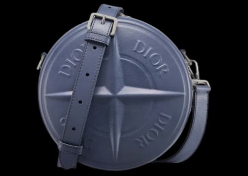 Dior x Stone Island Round Bag Blue