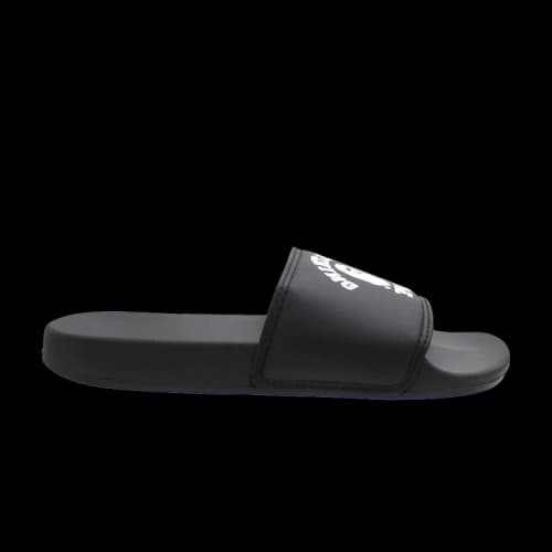 BAPE A Bathing Ape College Slide Black White