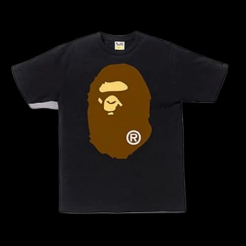 BAPE A Bathing Ape Head T-Shirt 'Black Brown'