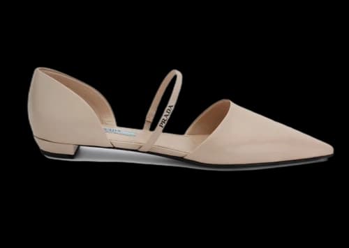 Prada Mary Jane Flats Pink Leather