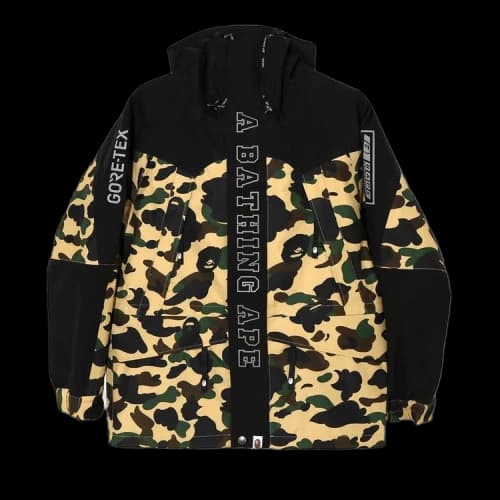 BAPE GORE-TEX 1st Camo Snowboard Jacket 'Yellow'
