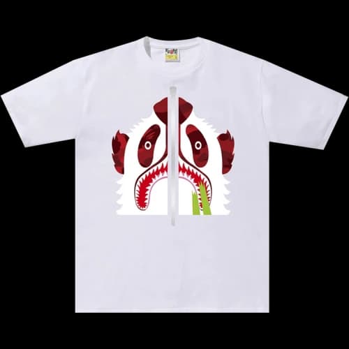 BAPE Color Camo Panda Tee 'White/Red'