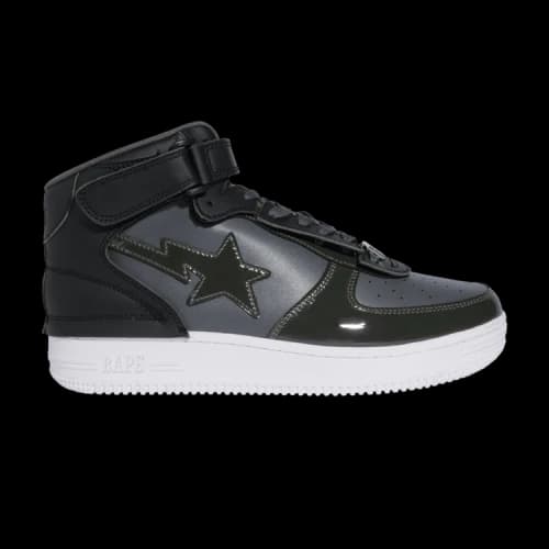 Bapesta Mid M2 Black White