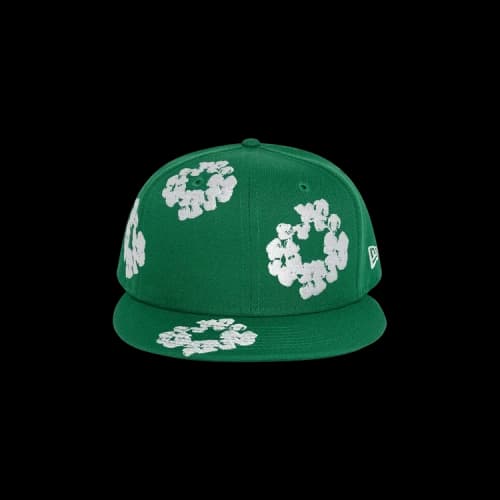 Denim Tears x New Era 59/50 Wreath Fitted Hat 'Green'