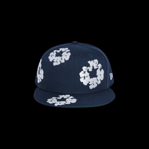 Denim Tears x New Era 59/50 Wreath Fitted Hat 'Navy'