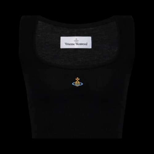 Vivienne Westwood Cropped Rib Vest 'Black'