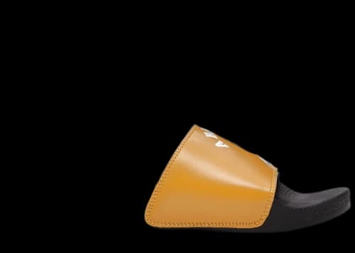 BAPE A Bathing Ape College Slide Sandals Yellow