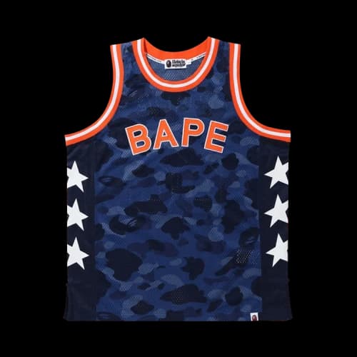 BAPE Color Camo Bape Basketball Tank Top 'Navy'