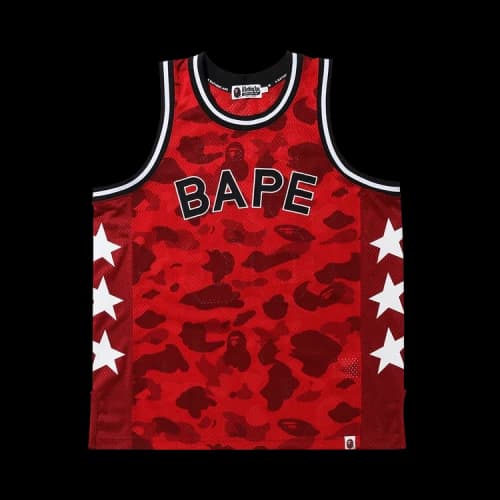 BAPE Color Camo Bape Basketball Tank Top 'Red'