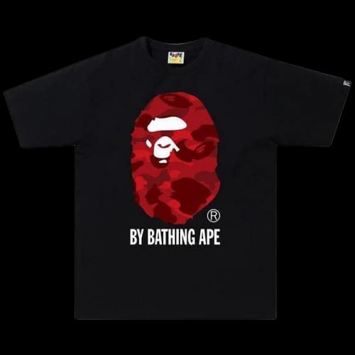 BAPE Color Camo By Bathing Tee 'Black/Red'