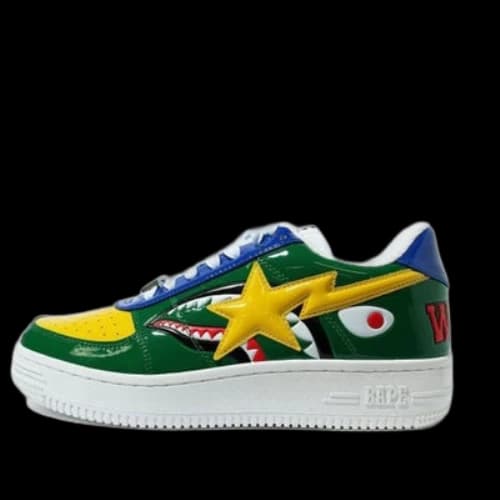 A Bathing Ape Bape sta Low M2 'Green Shark Face'