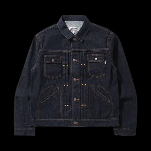 BAPE Champion Denim Jacket 'Navy/Indigo'