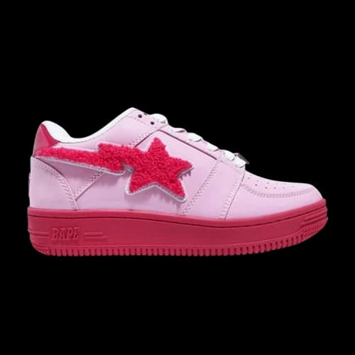 Bapesta Low 'Patched - Pink'