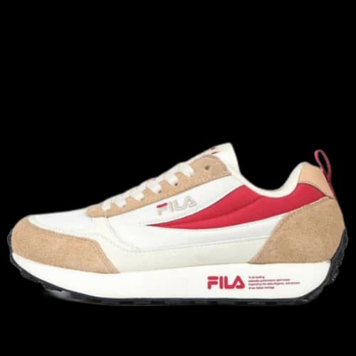 FILA Daily Jogger Low White/Brown/Red