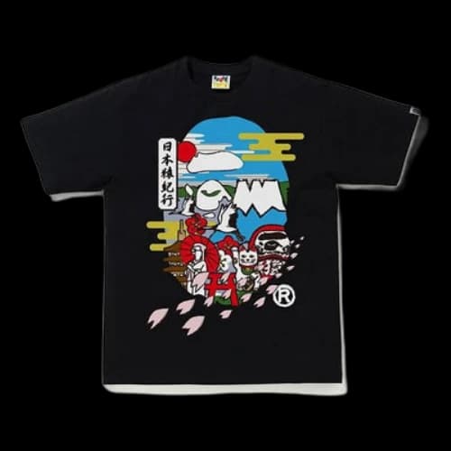 BAPE A Bathing Ape Japan Ape Head T-Shirt 'Black'