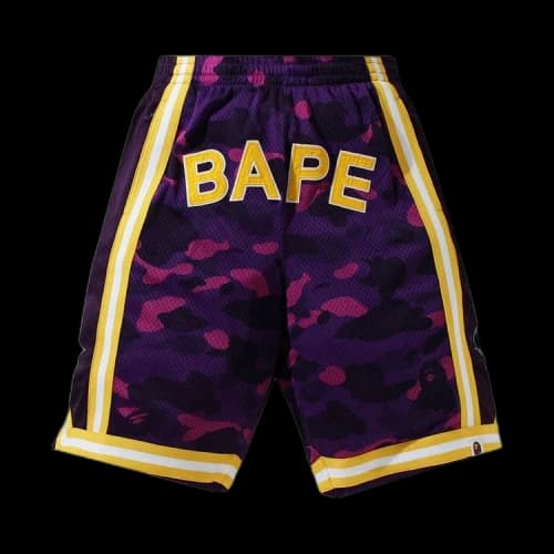 BAPE Color Camo Wide Basketball Shorts 'Purple'