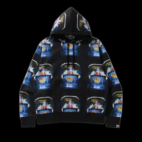 BAPE Invasion Relaxed Fit Hoodie 'Black'