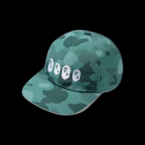 BAPE Color Camo Ape Head Panel Cap 'Green'