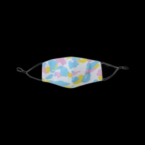 BAPE New Multi Camo Mask 'White'