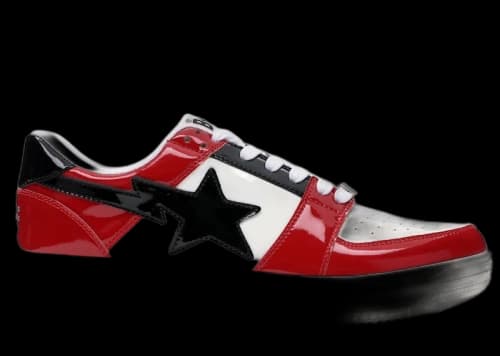 A Bathing Ape Bape Sta Low Red