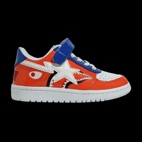 Bapesta Low Kids 'Orange Shark Face'
