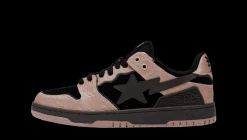 A Bathing Ape Bape SK8 Sta Dirty Pink Black