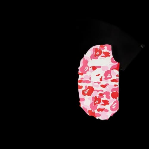 BAPE ABC Side Big Ape Head Tee 'Black/Pink'