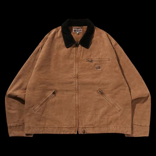 BAPE Line Camo Jacquard Garment Dyed Padded Work Jacket 'Beige'