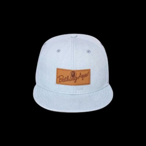 BAPE x New Era Leather Patch 9FIFTY Snapback Cap 'Blue/Light Indigo'