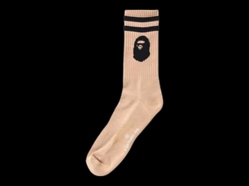 BAPE Ape Head Socks (FW23) Beige