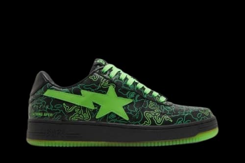 Razer x Bapesta Low M2 'Neon Camo'