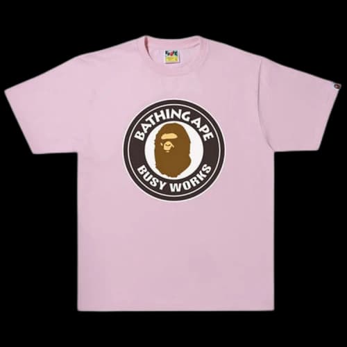 BAPE Busy Works Tee 'Pink'