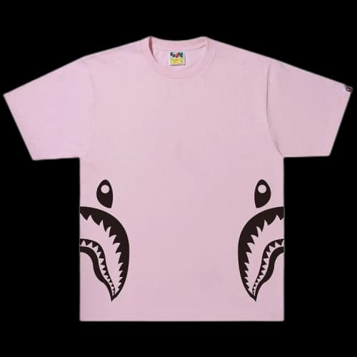 BAPE Bicolor Side Shark Tee 'Pink'