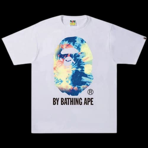 BAPE Tie Dye By Bathing Ape Tee 'White/Multicolor'