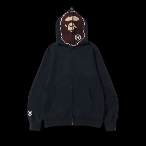 BAPE Overdye 2nd Ape Full Zip Hoodie 'Black'