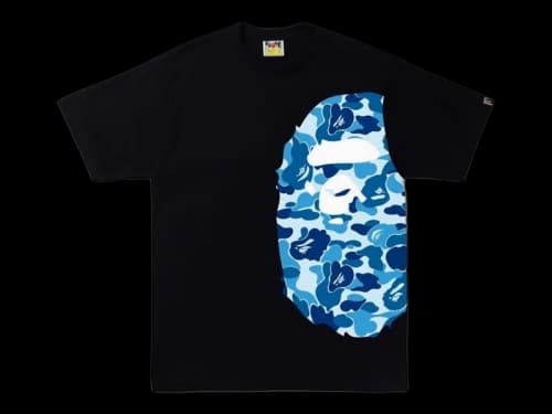 BAPE ABC Camo Side Big Ape Head Tee (FW25) Black/Blue