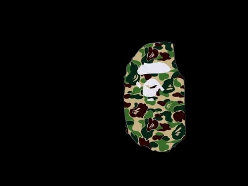 BAPE ABC Camo Side Big Ape Head Tee (FW25) White/Green