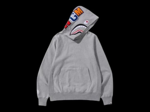 BAPE Shark Pullover Hoodie (SS22) Gray