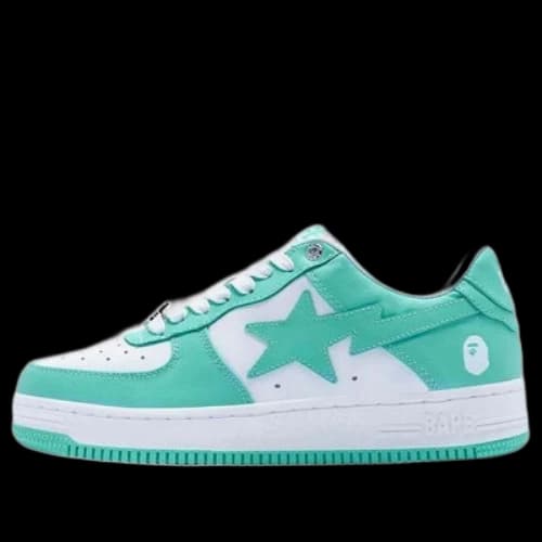 A BATHING APE Bape STA Leather 'Green'