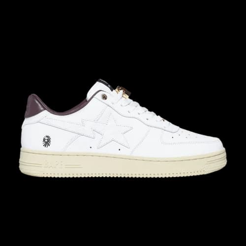 BAPE BLACK x Bapesta 'White Maroon Green'
