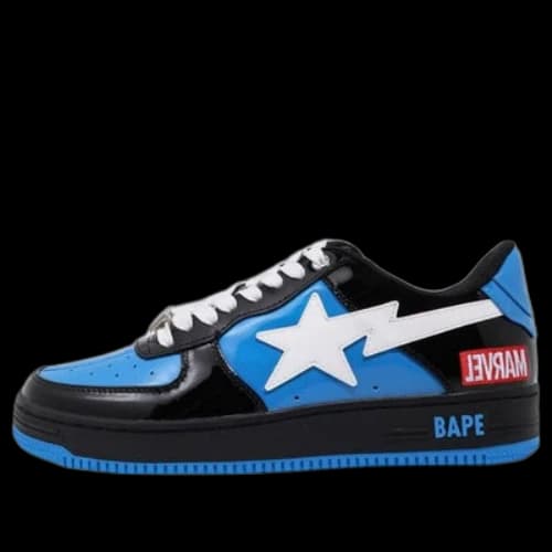 A BATHING APE x MARVEL Bape STA 'Black Blue White'