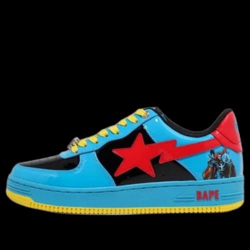 A BATHING APE Bape Sta Low 'Red Blue Yellow' (Women's)