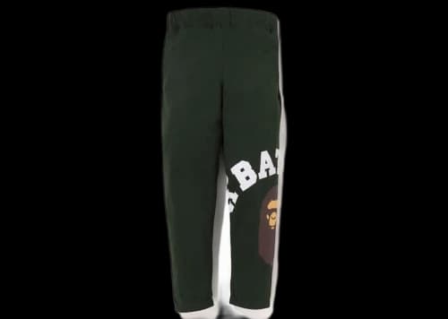 BAPE Giant College Sweatpants Olive Drab