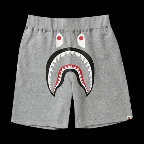 BAPE Shark Sweatshorts 'Grey'