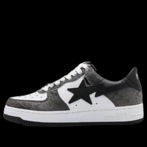 A BATHING APE Bape Sta 'Black Snakeskin'
