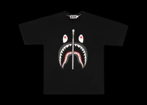 BAPE Shark Relaxed Fit Tee Black