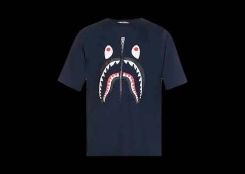 BAPE Shark Relaxed Fit Tee Navy