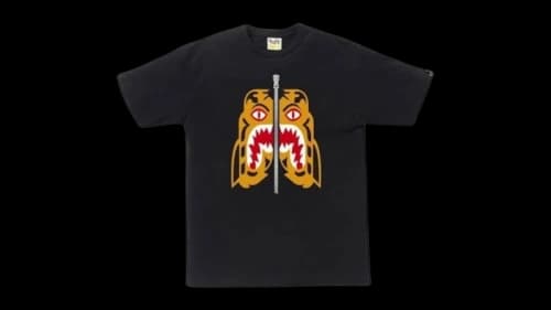 BAPE Tiger Relaxed Fit Tee Black