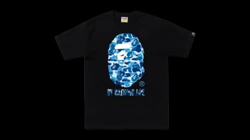 BAPE ABC Camo By Bathing Ape 1I80110005 Tee Black/Blue